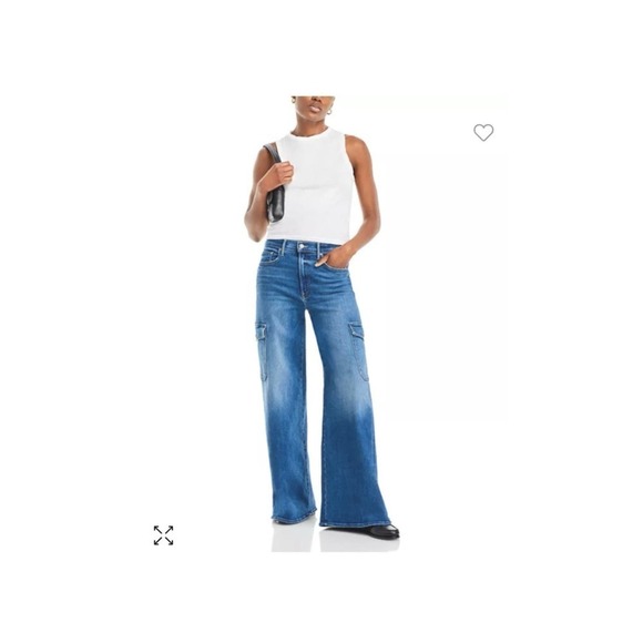 MOTHER Denim - Mother The Undercover Cargo Sneak Jeans Opposites Attract Women’s Size 27 NWT